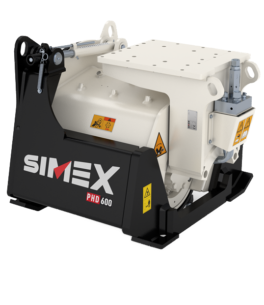 SIMEX Self-levelling Swing Planer for excavators