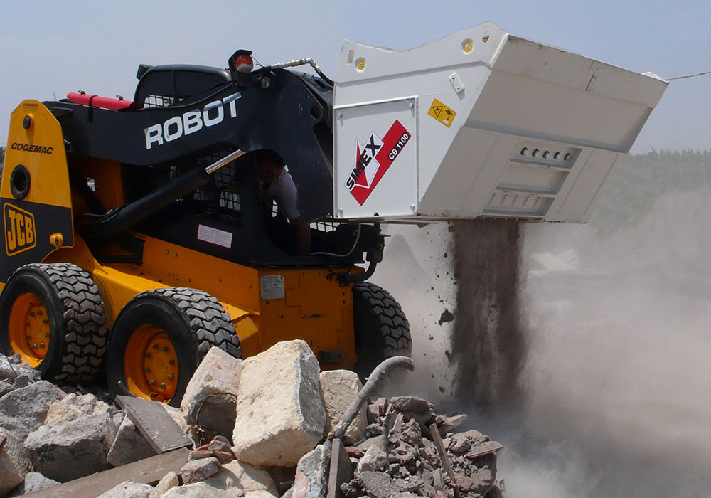 SIMEX Crusher Bucket for Skid Steers