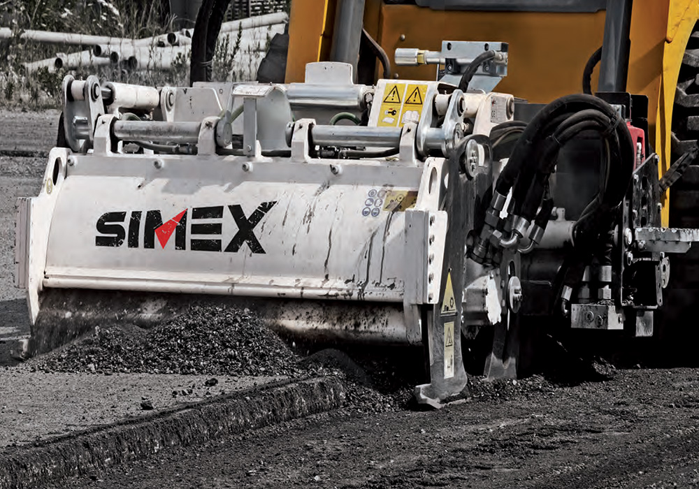 Simex Road Planer has independent depth adjustment